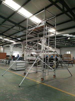 aluminum tower with ladder