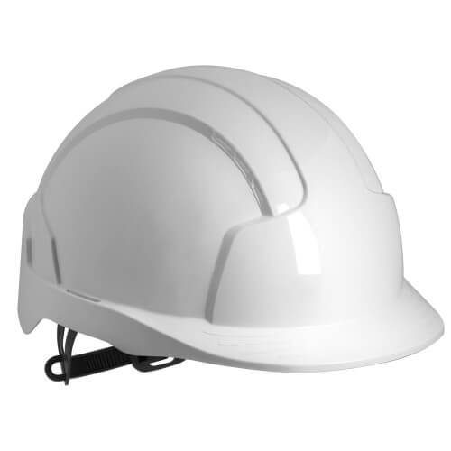 casque de sécurité blanc