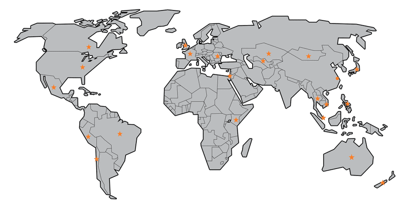 mapa de clientes